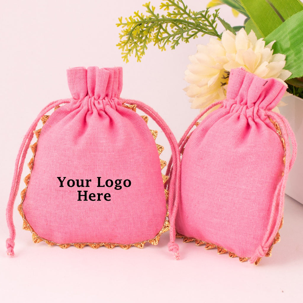 Pink Jewelry Pouches - 4 x 5-1/2