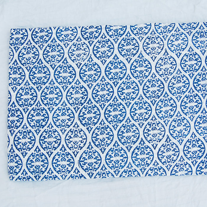 Wooden Block Printed Indian Cotton Voile Clothing Fabric - CraftJaipur