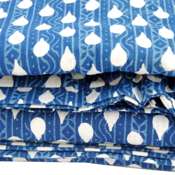 Buy At Wholesale Price Natural Indigo Blue Cotton Fabrics |CraftJaipur